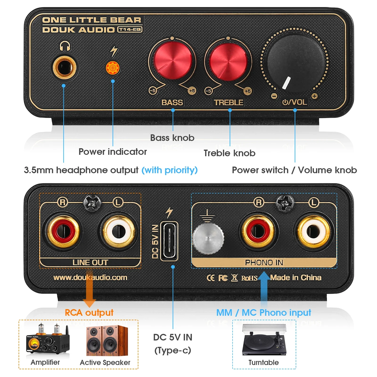 Douk Audio T14-EQ Stereo RIAA  - Passive Preamp review and price
