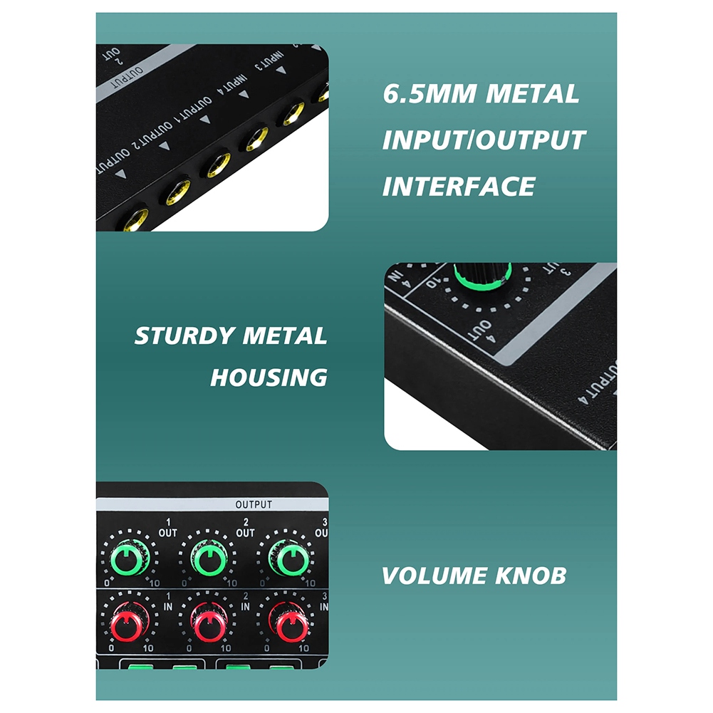 (MEOF] -LQ04 4-Channel Mixer 4 - Headphone Amplifier review and price
