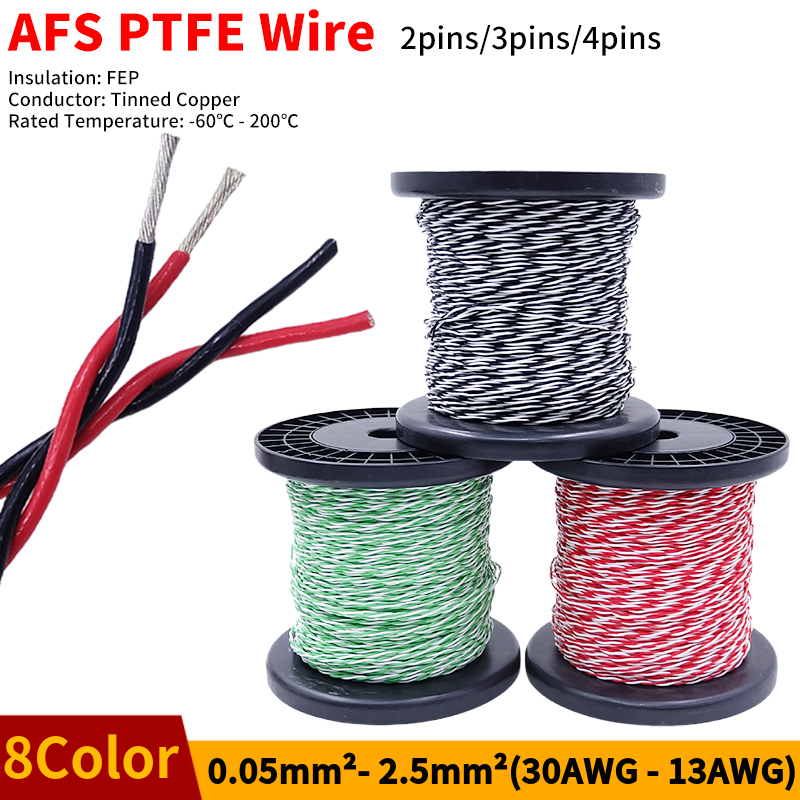 PTFE Wire AFS200 2pins 26/25/2 - Audio Jumper Wire review and price
