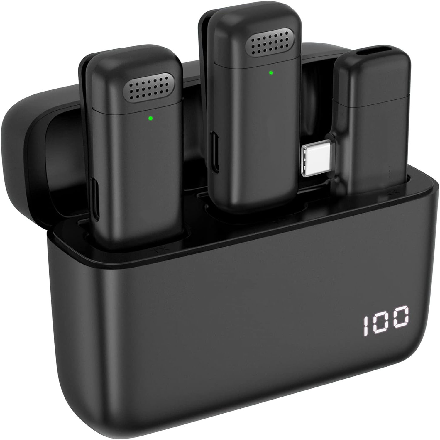 2 Pack Wireless Lapel Micropho - Condenser Microphone Kit review and price