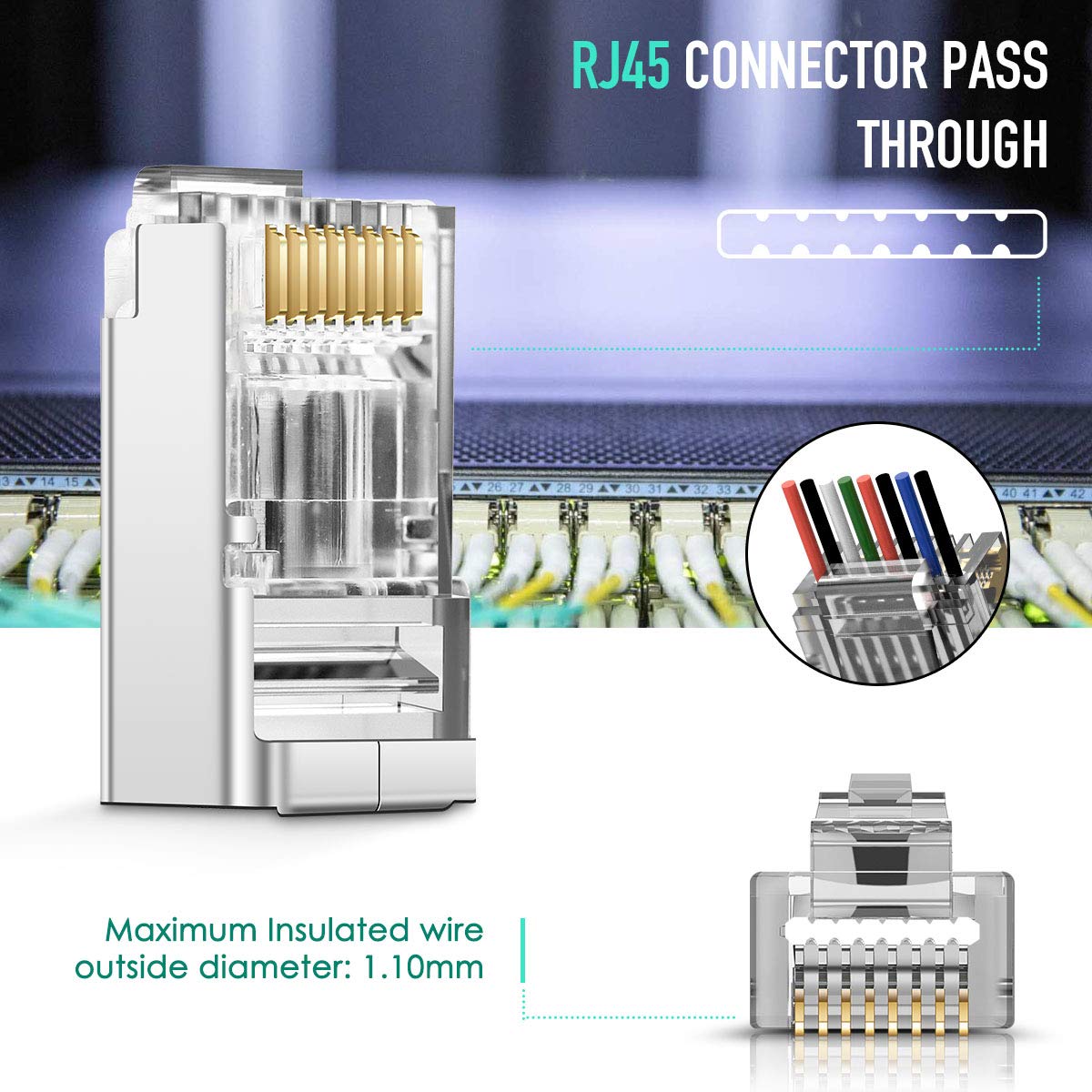 ZoeRax 100pcs Shielded RJ45 CA - Rj45 Jack review and price