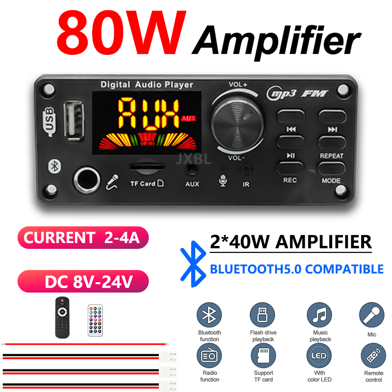 80W Bluetooth 5.0 MP3 Decoder  - Dac Board review and price