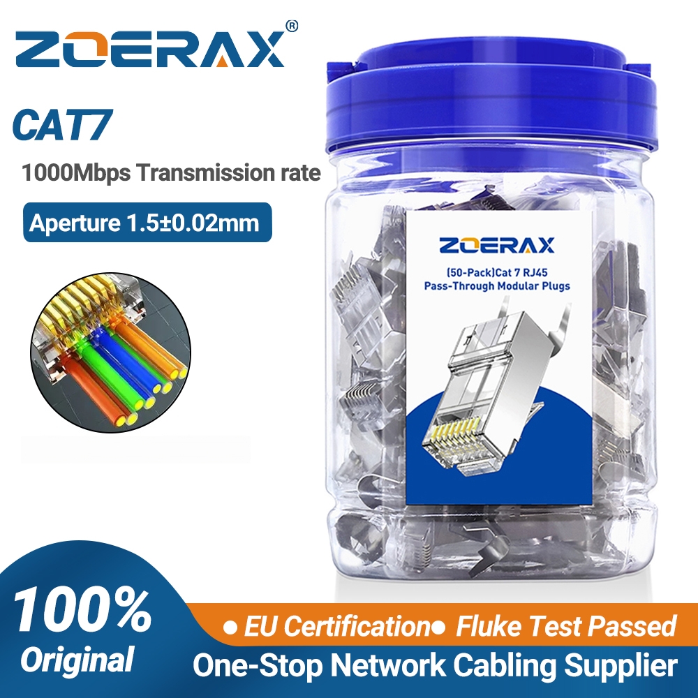 ZoeRax 50-Pack Shielded RJ45 C - Rj45 Jack review and price