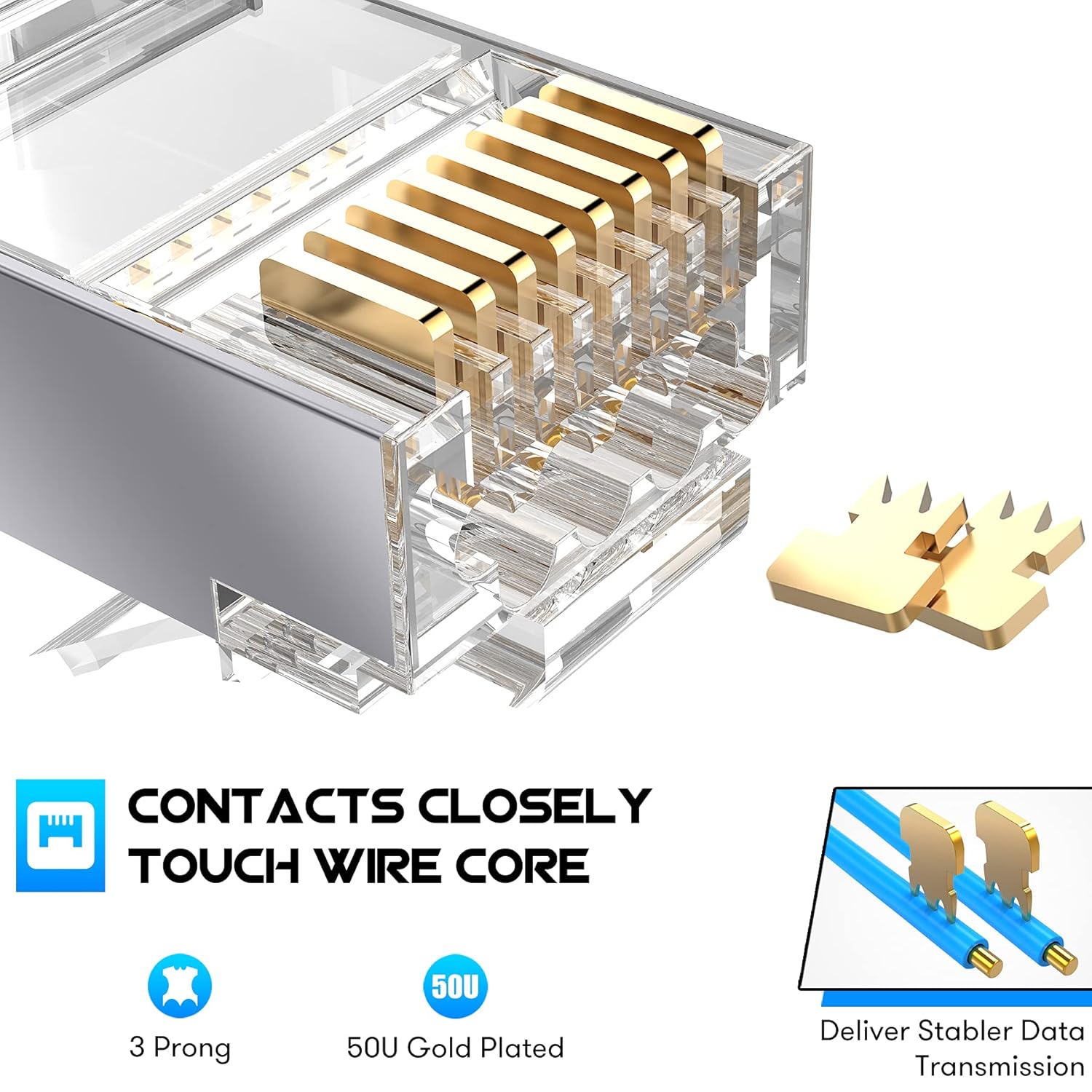 ZoeRax 50-Pack Shielded RJ45 C - Rj45 Jack review and price