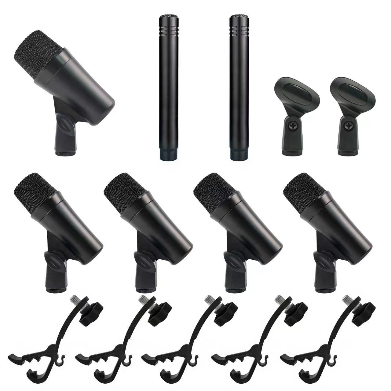 Drum Mic Kit 7-Piece, Dynamic  - Condenser Microphone Kit review and price