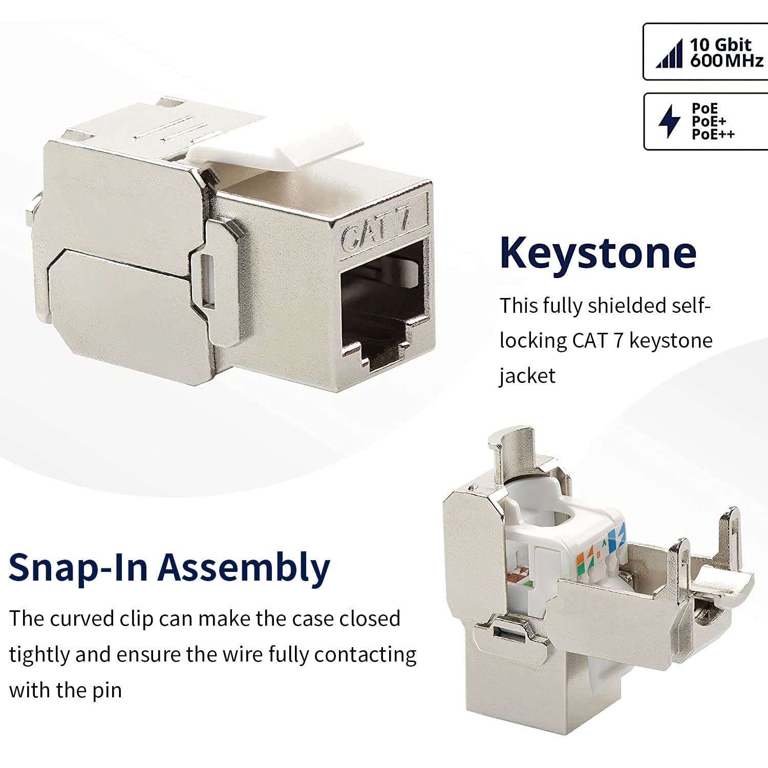 ZOERAX Cat6a Cat7 Keystone Jac - Rj45 Jack review and price